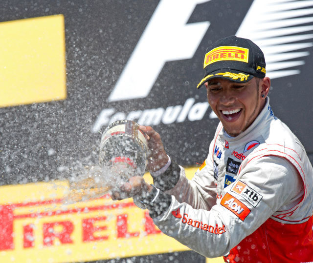 Hamilton személyében megvan a hetedik 2012-es győztes - Fotó: AFP