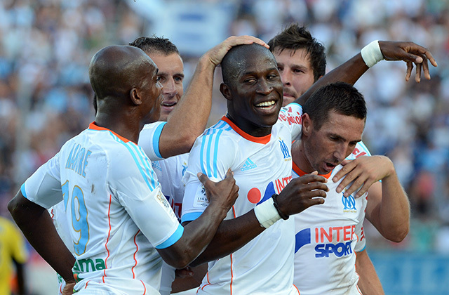 Az Olympique Marseille játékosai Montpellierben is ünnepelnének - Fotó: AFP