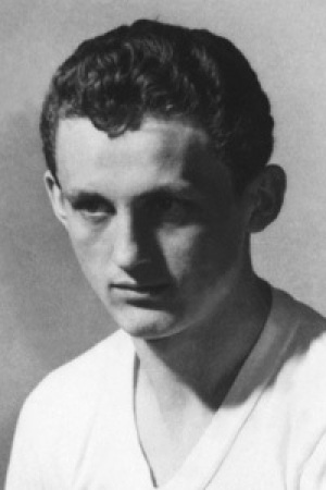 Albert Flóriánról játékos korában, az 1950-es években készült portré