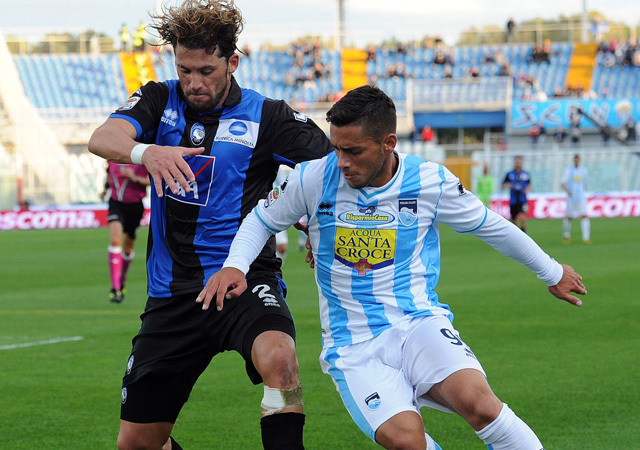 A Pescara-Atalanta mérkőzés a Serie A-ban 2012-ben.
