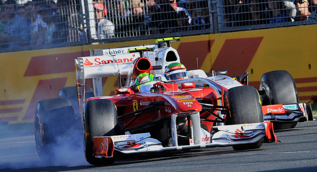 Felipe Massa és Sergio Perez csatája a Forma-1-es Ausztrál Nagydíjon