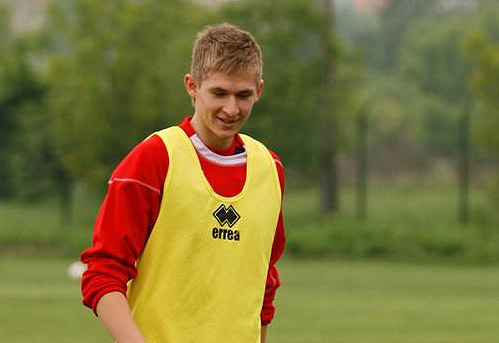 Bacsa Patrik a Diósgyőr edzésén 2012-ben.