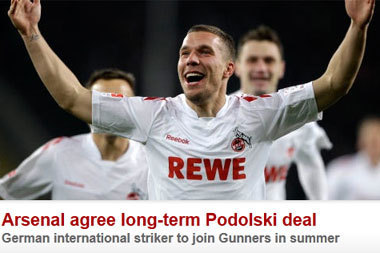 Az ex-kölni Podolski igencsak kiakadt az ESPN interjúját látva - Fotó :AFP