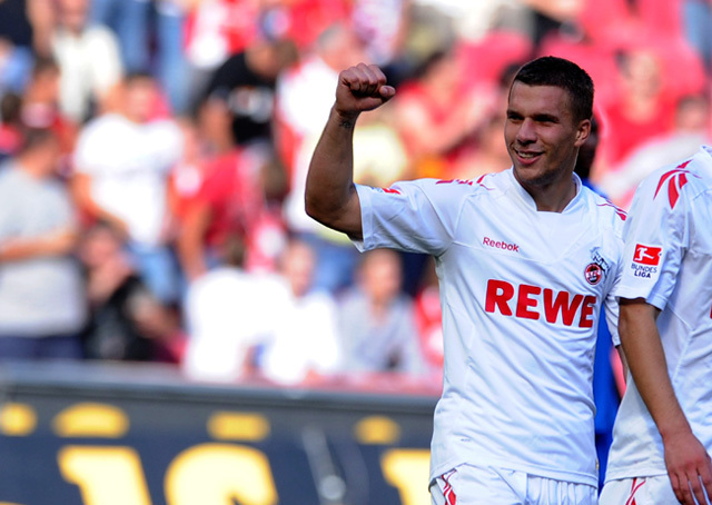 Podolski vezette győzelemre a hazaiakat - Fotó: AFP
