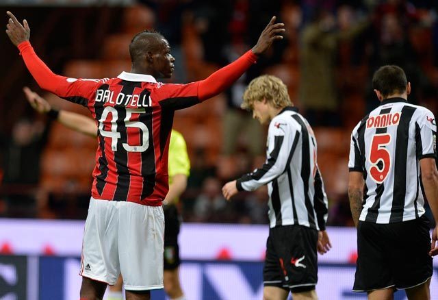 Balotelli volt a Milan hőse - Fotó: AFP
