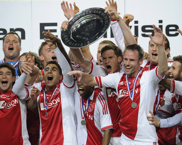 Az Ajax ünnepli a holland bajnoki címét 