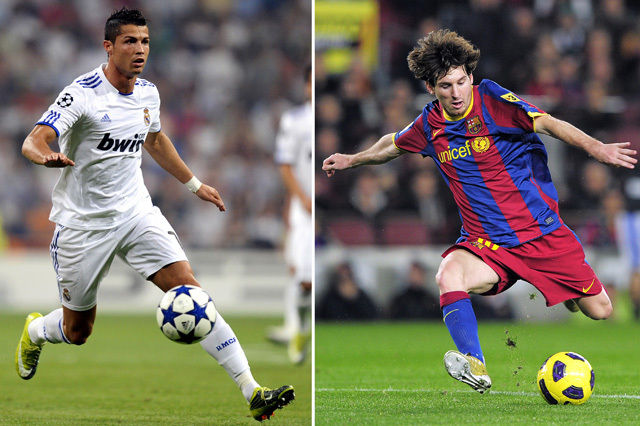 Ronaldo és Messi nagy csatája - Fotó: AFP