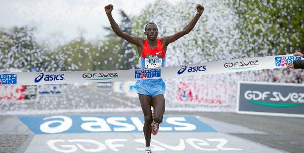 Sokan etióp győztesre számítottak Párizsban, de mégis a kenyai Stanley Biwott győzött - Fotó: AFP