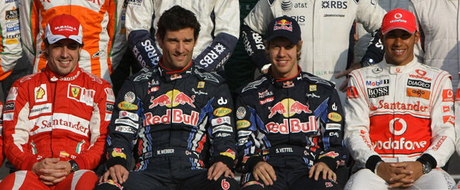 A 2011-es Formula-1-es világbajnokság első négy helyezettje a Magyar Nagydíj előtt