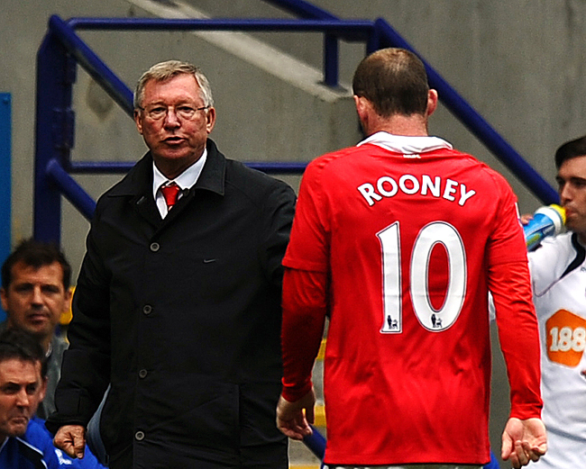 Ferguson és Rooney - Fotó: AFP