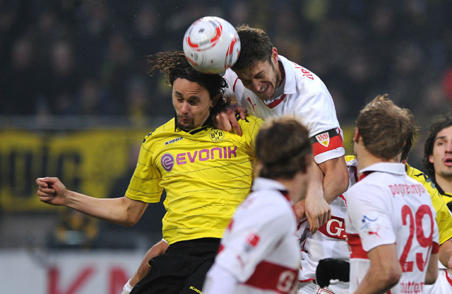 Kemény mérkőzés lesz a Stuttgart-Dortmund - Fotó: AFP