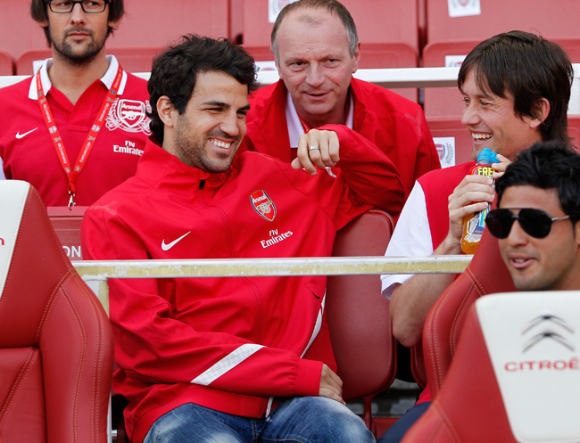 Fabregas itt még az Arsenal mezében - Fotó: AFP